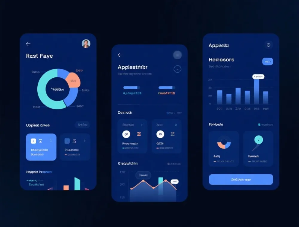 移动端应用界面示意